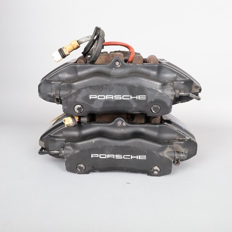 1999-2012 Porsche 911 996 Front Brake Calipers Brembo Set Pair Black OEM Used
