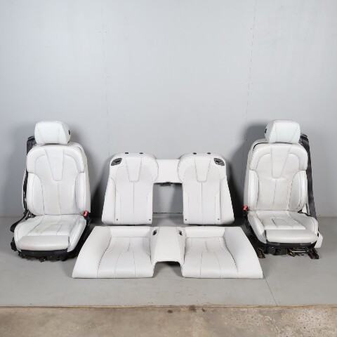 2012-2018 BMW M6 F12 Convertible Seat Set Front Rear Silverstone OEM Used NOTE