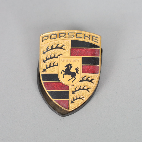 Porsche 911 Boxster Cayenne Hood Emblem Crest Badge 99355921100 OEM Used