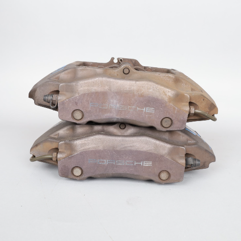 1997-2012 Porsche Boxster Cayman 986 987 Front Brake Calipers Brembo Set Black OEM Used
