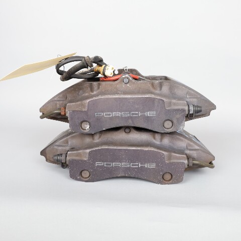 1997-2012 Porsche Boxster Cayman 986 987 Rear Brake Calipers Brembo Set Black OEM Used