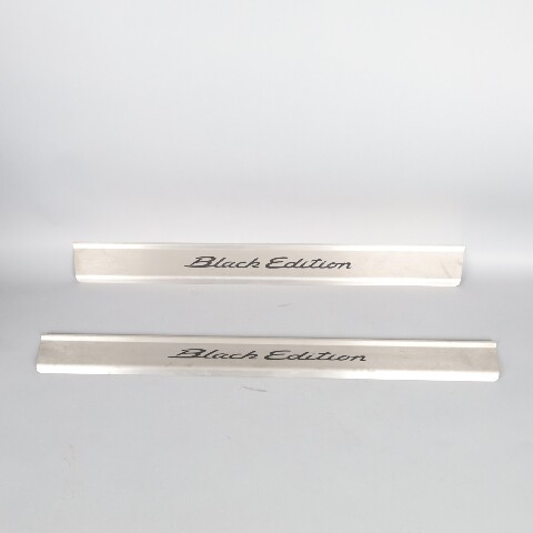 2005-2012 Porsche Boxster Stainless Door Sill Plates "Black Edition" OEM Used