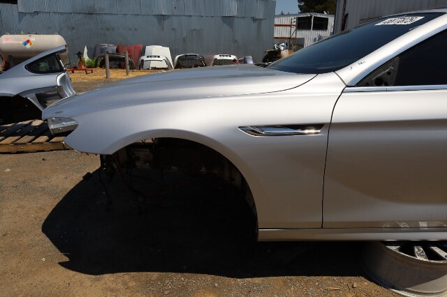 2012-2019 BMW 640i 650i Left Front Fender Silver 41357230577 OEM Used