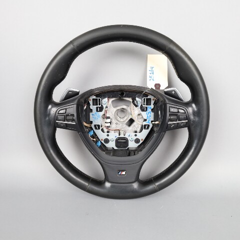 BMW 528i 535i 550i 640i 750i Steering Wheel M-Sport Paddle Shift Worn OEM Used