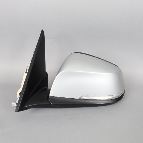 2013-2015 BMW X1 Left Door Mirror Side View Glacier Silver 51167307185 OEM Used