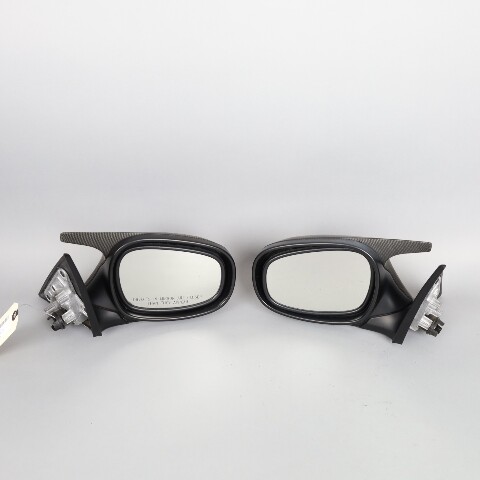2010-2013 BMW 328i 335i Door Mirror Left Right Pair Carbon Covers OEM Used