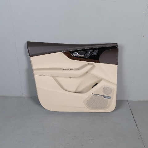 2017-2018 Audi Q7 Front Door Panel Left Beige OEM Used NOTE