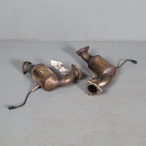 2017-2019 Audi Q7 3.0 Exhaust Manifold Downpipe Pair Right Left OEM Used
