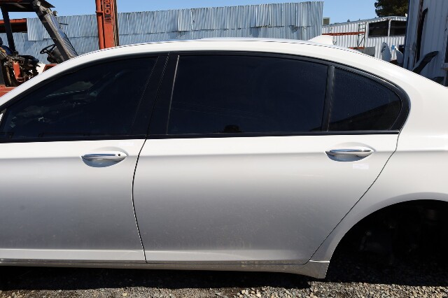 2009-2015 BMW 740Li 750Li Left Rear Door Shell White 41007203981 OEM Used