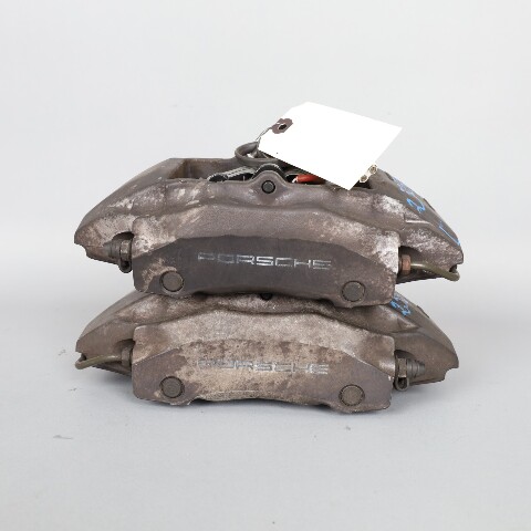 1997-2012 Porsche Boxster Cayman 986 987 Front Brake Calipers Brembo Set Black OEM Used