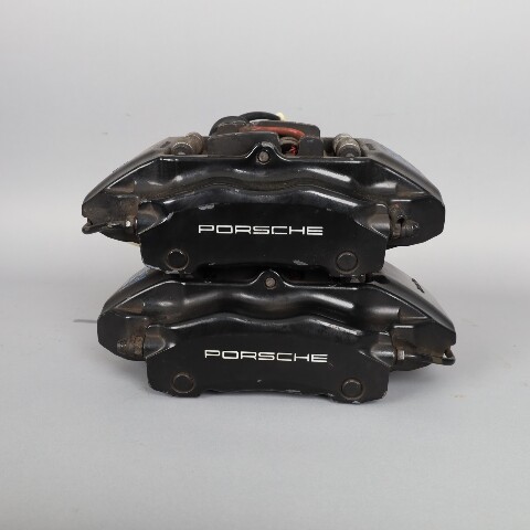 1999-2012 Porsche 911 996 Front Brake Calipers Brembo Set Pair Black OEM Used