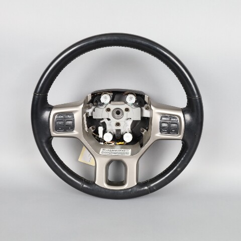 2013-2018 Ram 1500 2500 3500 Laramie Leather Steering Wheel P5LL941X9AF OEM Used