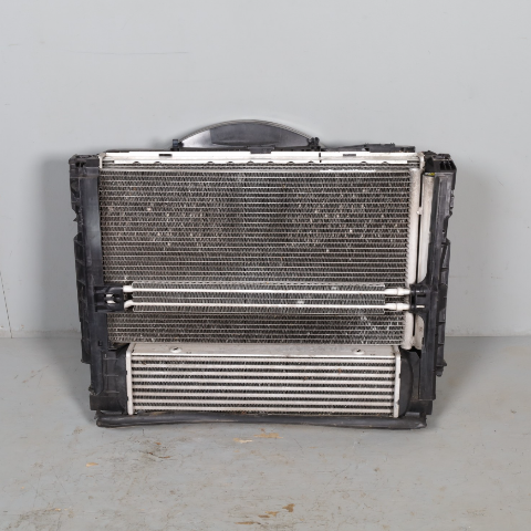 2012-2015 BMW X1 2.0 Radiator Condenser Intercooler Fan 17117547059 OEM Used
