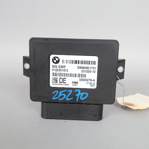 2012-2013 BMW 528i 535i F10 Parking Brake EMF Module 34436858017 OEM Used