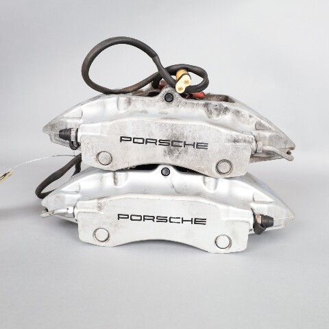 1999-2004 Porsche 911 996 C4 Rear Brake Calipers Brembo Set Pair Silver OEM Used