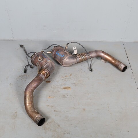 2013-2019 BMW 550i 650i 750i Exhaust Muffler Downpipe Pair 138k Miles OEM Used