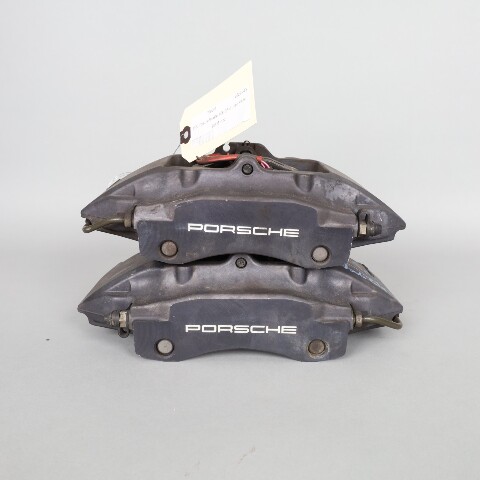 1997-2012 Porsche Boxster Cayman Rear Brake Calipers Brembo Set Black OEM Used