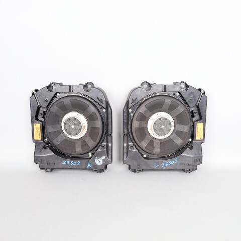 BMW 528i 535i 550i 640i 650i Floor Speaker Subwoofer Pair 65139169687 OEM Used