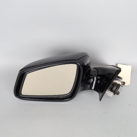 11-12 BMW 528i 535i 550i Left Door Mirror 51167283623 Black OEM Used