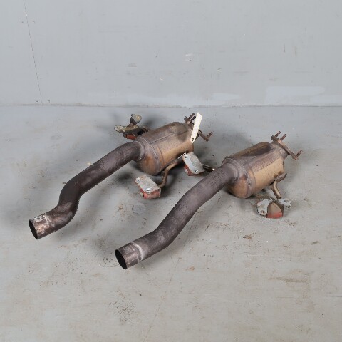 03-06 Porsche Cayenne 4.5 Rear Exhaust Manifold Downpipe Set 95511302301 Used