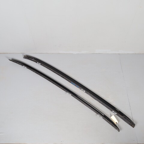 2012-2015 BMW X1 Roof Rails Gloss Black Pair 51138051559 OEM Used