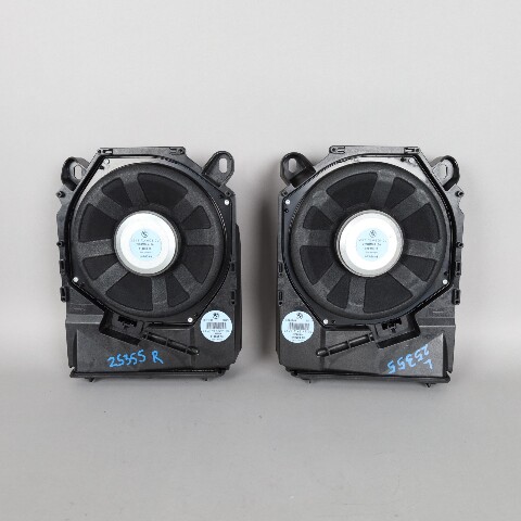 2008-2013 BMW 328i 335i M3 X1 Floor Speaker Subwoofer Pair 65139143143 OEM Used