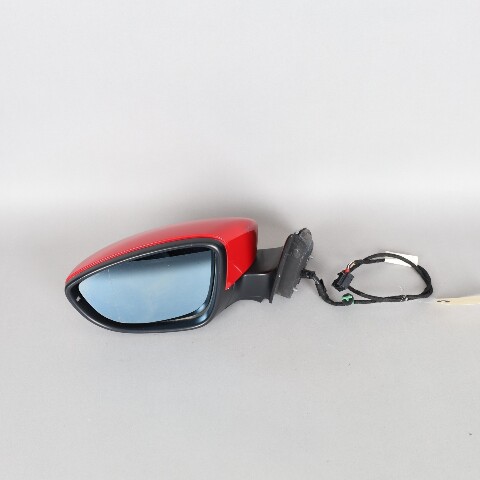 2011-2016 Volkswagen Jetta Sedan Left Door Mirror Tornado Red OEM Used