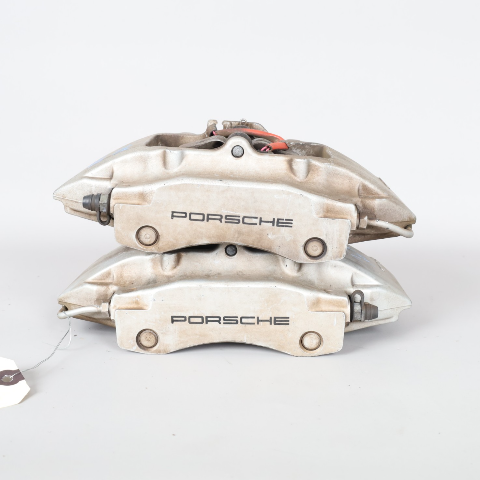 1999-2004 Porsche 911 996 C4 Rear Brake Calipers Brembo Set Pair Silver OEM Used