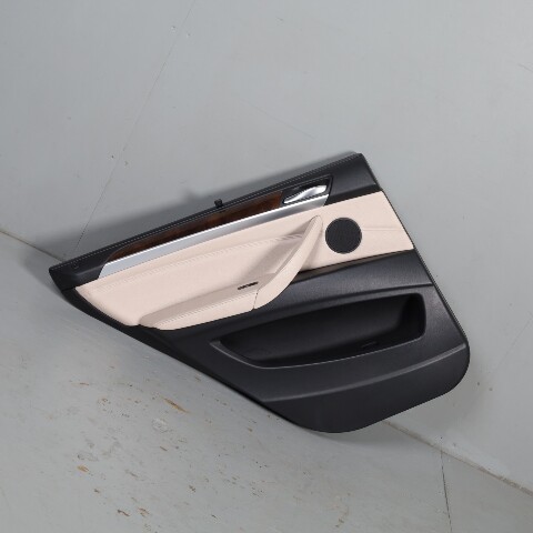 2010-2013 BMW X5 Left Rear Door Panel Nevada Black Oyster 51427256435 OEM Used