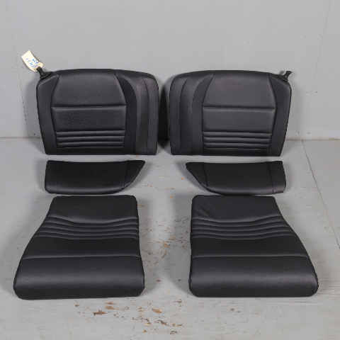 2000-2004 Porsche 911 996 Convertible Rear Seat Set Upper Lower Black OEM Used