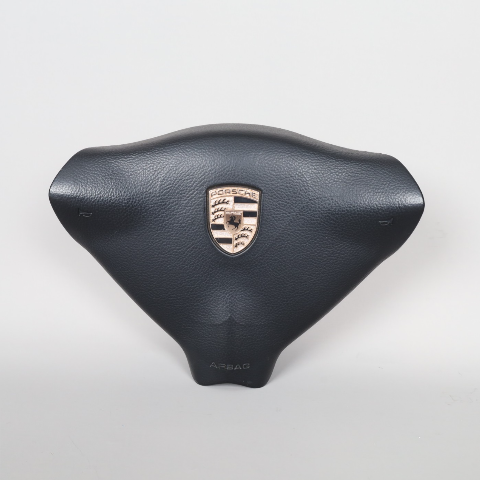 2000-2004 Porsche 911 Boxster 3 Spoke Steering Wheel Airbag Black OEM Used