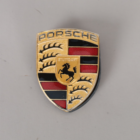 Porsche 911 Boxster Cayenne Hood Emblem Crest Badge 99355921100 OEM Used