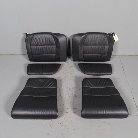 1999-2004 Porsche 911 996 Convertible Rear Seat Cushion Set Black OEM Used