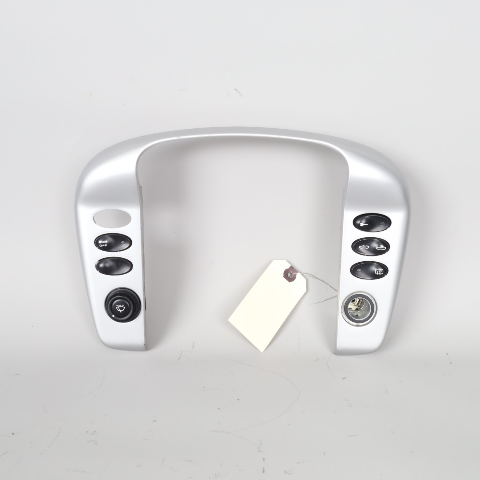 2002-2004 Porsche 911 Boxster Radio Trim Bezel Silver 99655223306 OEM Used