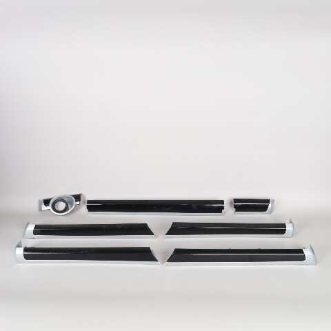 2011-2018 Porsche Cayenne Dash Door Panel Trim Set Piano Black OEM