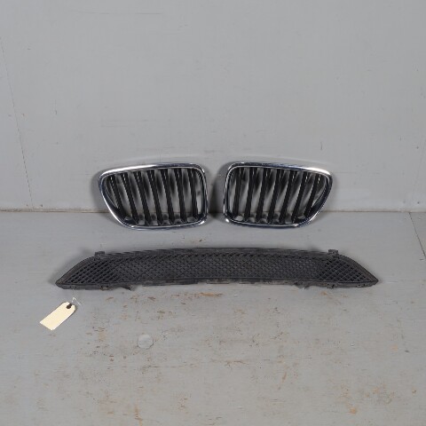 2013-2015 BMW X1 E84 Front Upper / Lower Kidney Grille Set 51117347667 OEM Used
