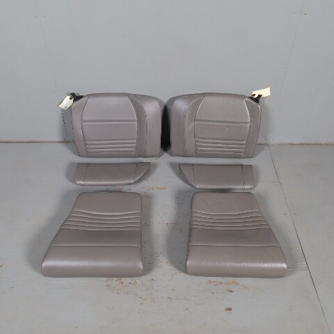 02-04 Porsche 911 996 Convertible Rear Seat Set Upper Lower Graphite Grey OEM