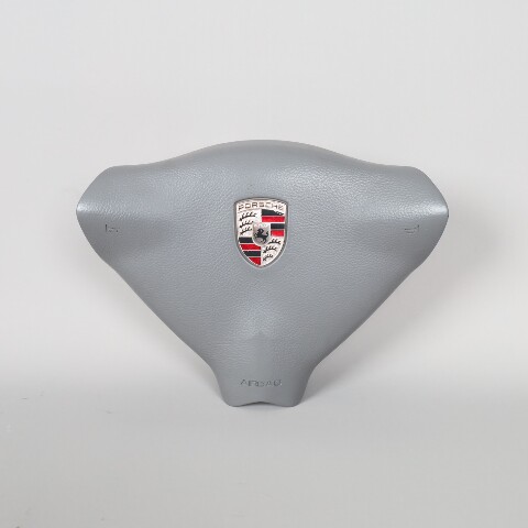 2000-2004 Porsche 911 Boxster 3 Spoke Steering Wheel Airbag Grey OEM Used