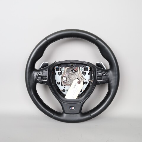 BMW 528i 535i 550i 640i 750i Steering Wheel M-Sport Paddle Shift 32337851401 OEM Used
