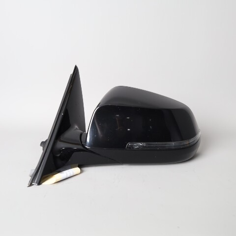 2013-2015 BMW 740i 750i Left Side View Door Mirror Black OEM Used