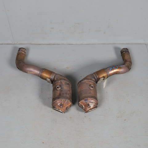 2013-2019 BMW 550i 650i 750i Exhaust Muffler Downpipe Pair 99k Miles OEM Used