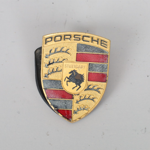 Porsche 911 Boxster Cayenne Hood Emblem Crest Badge 99355921100 OEM Used