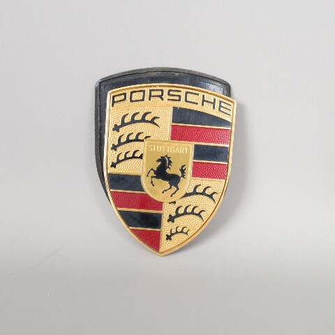 Porsche 911 Boxster Cayman Front Hood Emblem Crest Badge OEM