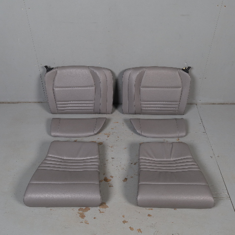 2000-2004 Porsche 911 996 Convertible Rear Seat Set Upper Lower Grey OEM