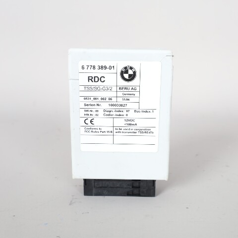 2007 BMW X3 Tire Pressure TPMS Module 36236778389 OEM Used