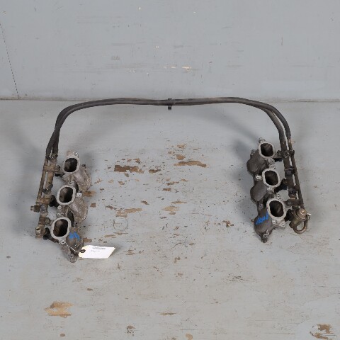 1999-2001 Porsche 911 996 3.4 Fuel Rail Inectors Intake Plenum OEM 9961101017R