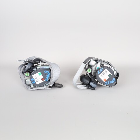 02-12 Porsche 986 987 Boxster Silver Seat Belts Pair OEM 98780303304 BLOWN