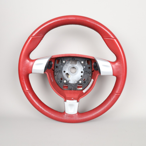 06-09 Porsche 911 997 Boxster Cayman 987 Sport Steering Wheel Carrera Red OEM
