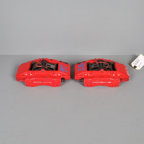 2000-2012 Porsche Boxster Cayman Rear Brake Calipers Brembo Pair Red OEM
