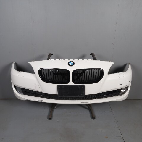 2011-2013 BMW 528i 535i 550i Front Bumper Cover Alpine White Peeling OEM